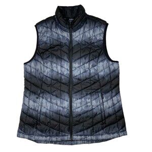 Wind River Outfitting Company Quilted Vest Jacket XL Mountain Scene Zip Front